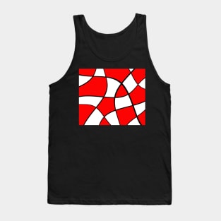 Abstract - red, black and white. Tank Top